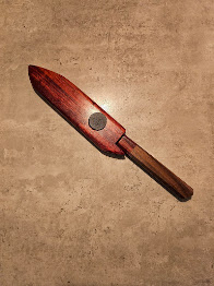 🔪 Renoverad japansk kniv – Padouk & Tigerwood - Bild 2